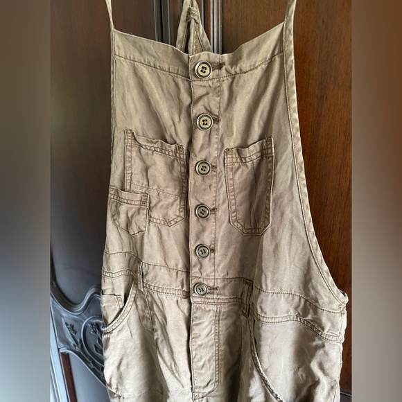 Anthropologists Pilcro Painter Overalls Olive Green size 30 - Picture 5 of 10